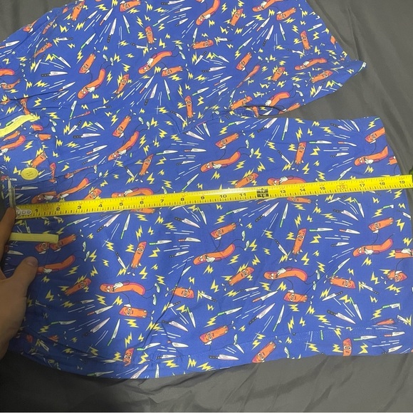 TIPSY ELVES Shorts Mens XL SAUSAGE PARTY COLLECTION Blue Limited Edition Print - Picture 7 of 8